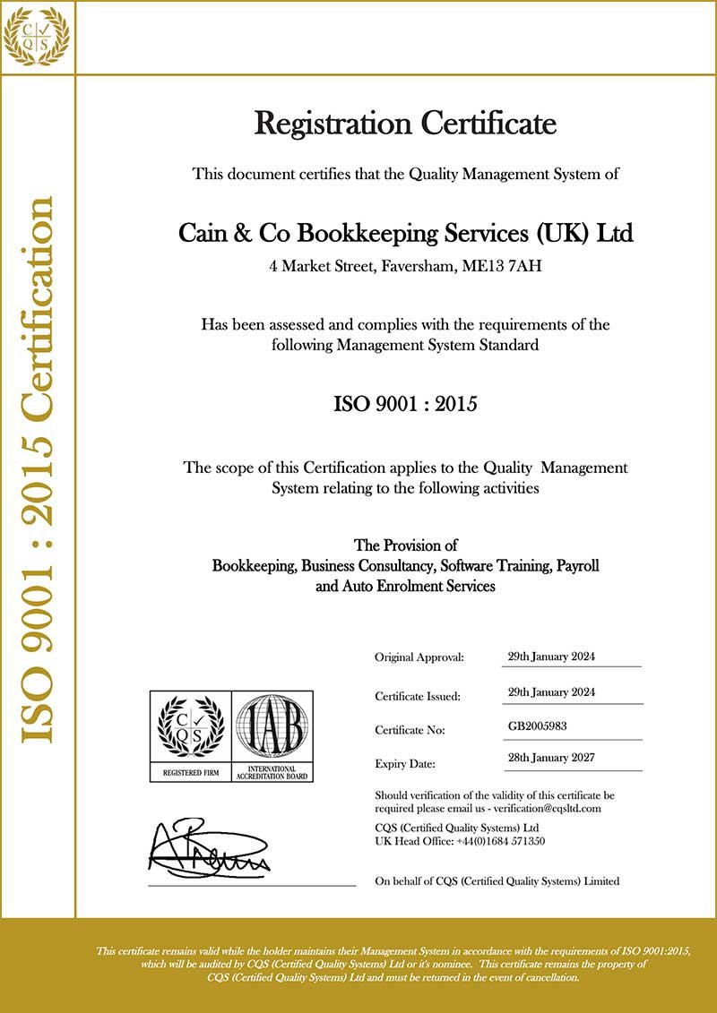 Cain and Co_ISO 9001 Certificate Signed